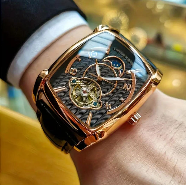 Reloj Automático Curvo KRONEX – Diseño Ejecutivo Premium