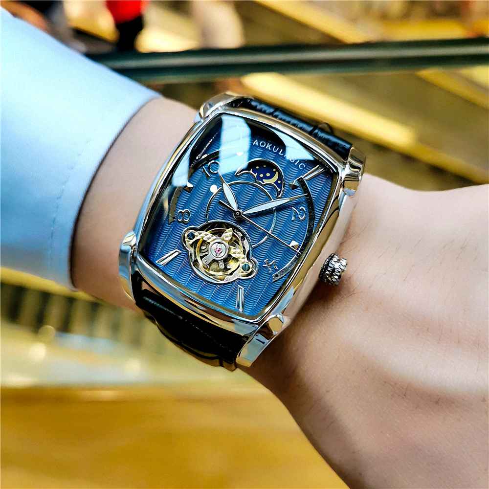 Reloj Automático Curvo KRONEX – Diseño Ejecutivo Premium